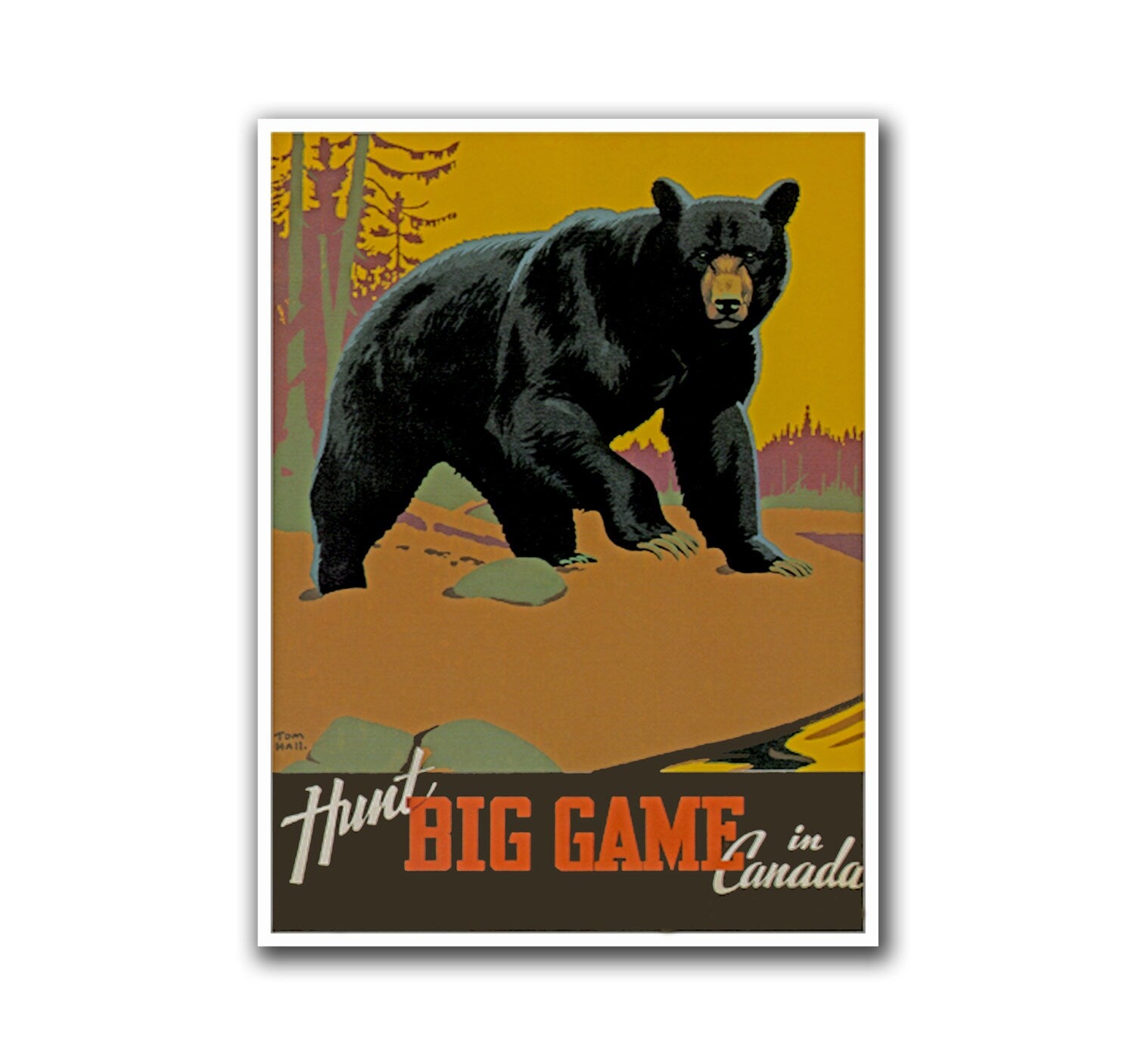 Canada Travel Poster Art Hunting Print Sports Decor (H205)