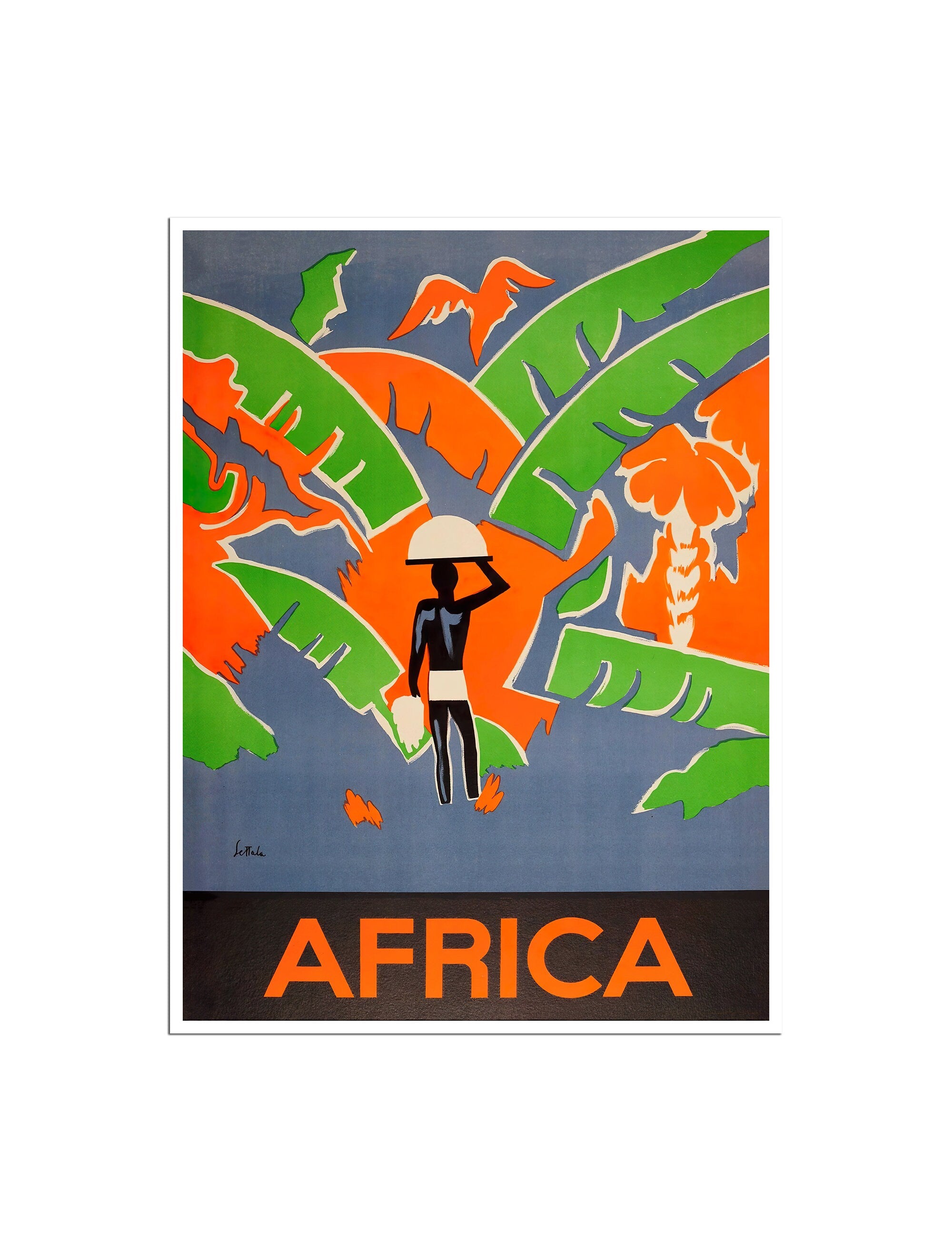 African Travel Poster Vintage Art Africa Decorative Print (XR4685)