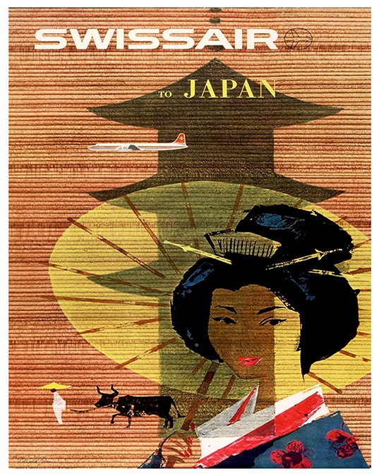 Japan Travel Poster Home Decor Japanese Wall Art Print (ZT542)