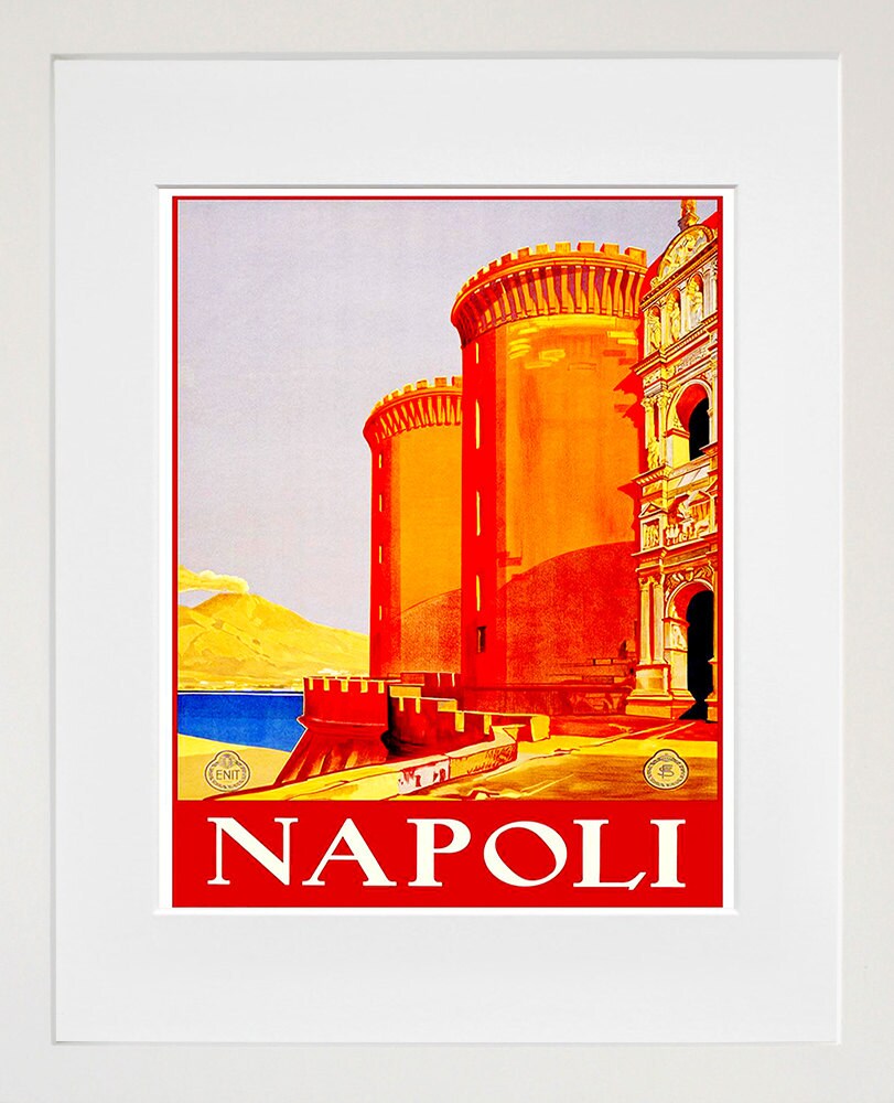 Napoli Italy Travel Poster Home Decor Italian Wall Art Print (ZT528)
