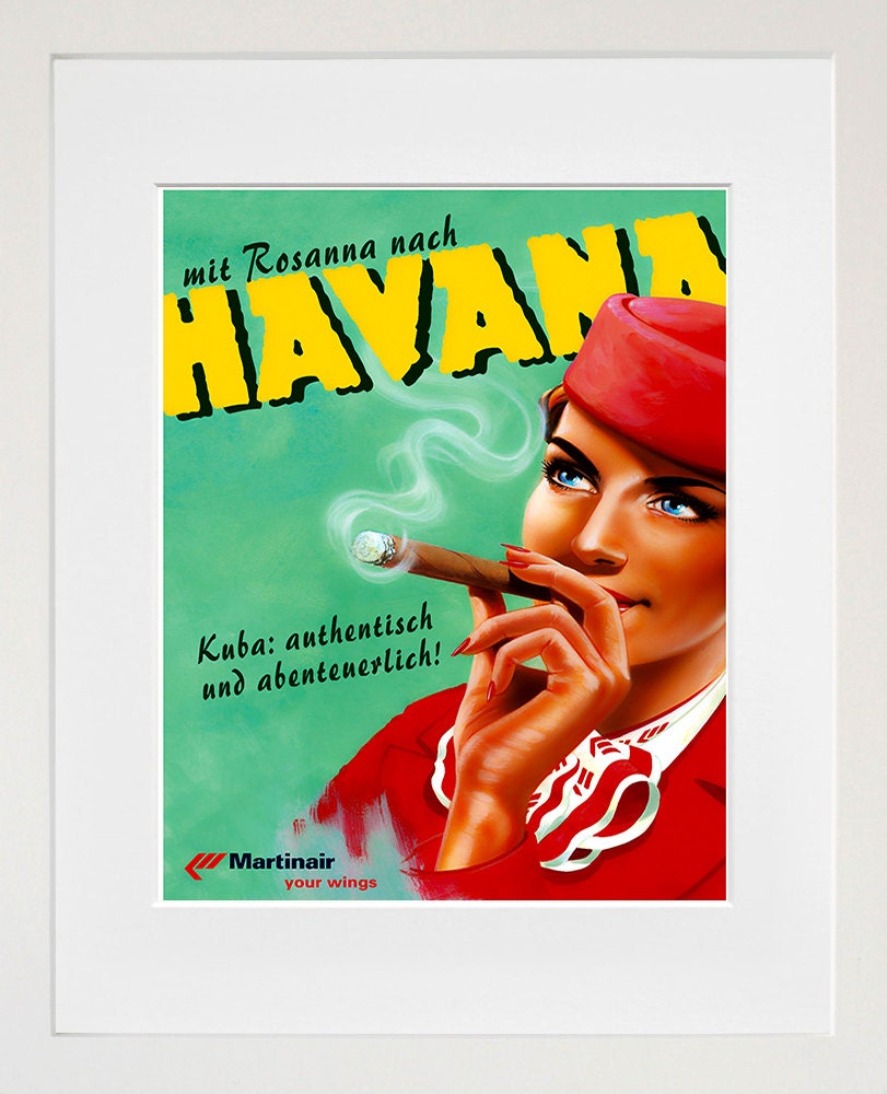 Havana Cuba Travel Poster Home Decor Wall Art Print (ZT501)