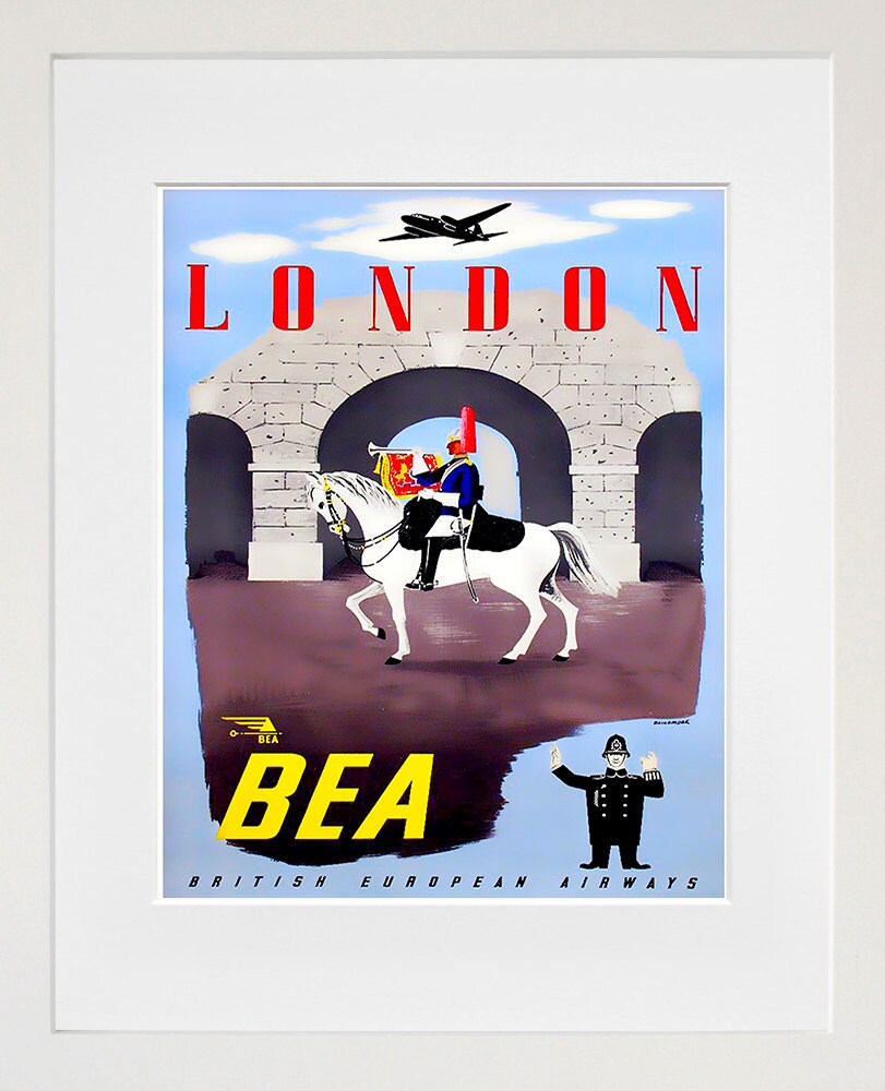 Art London England Poster Vintage Travel Print Wall Decor (ZT406)