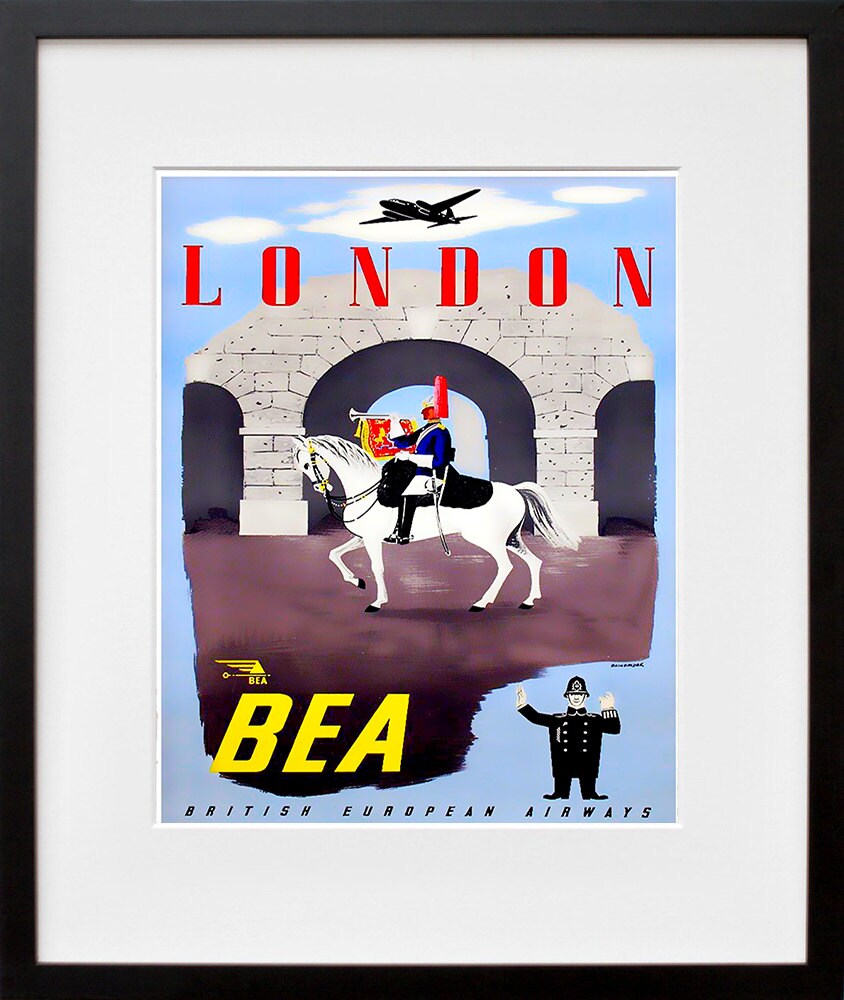 Art London England Poster Vintage Travel Print Wall Decor (ZT406)