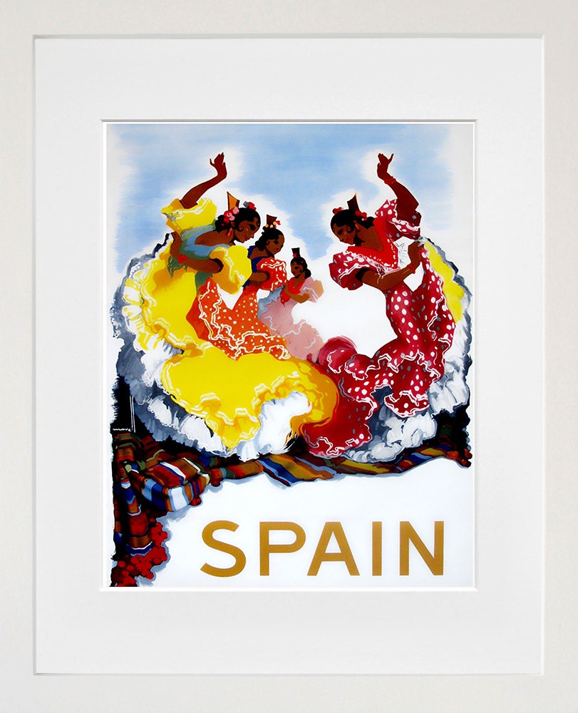 Art Spain Poster Vintage Spanish Travel Print Wall Decor (ZT435)