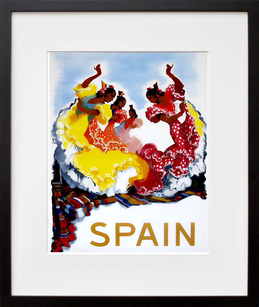 Art Spain Poster Vintage Spanish Travel Print Wall Decor (ZT435)