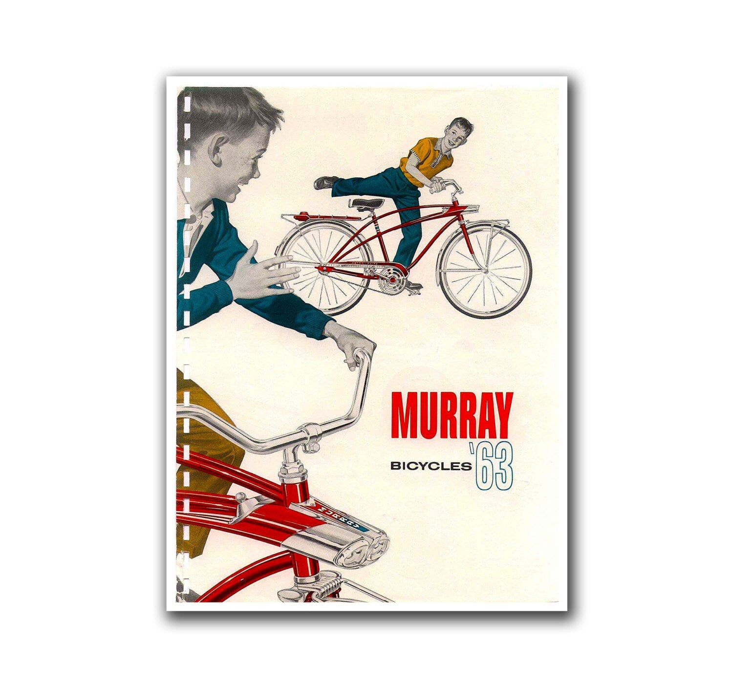 Vintage Bicycling Art Retro Bike Poster (H233)