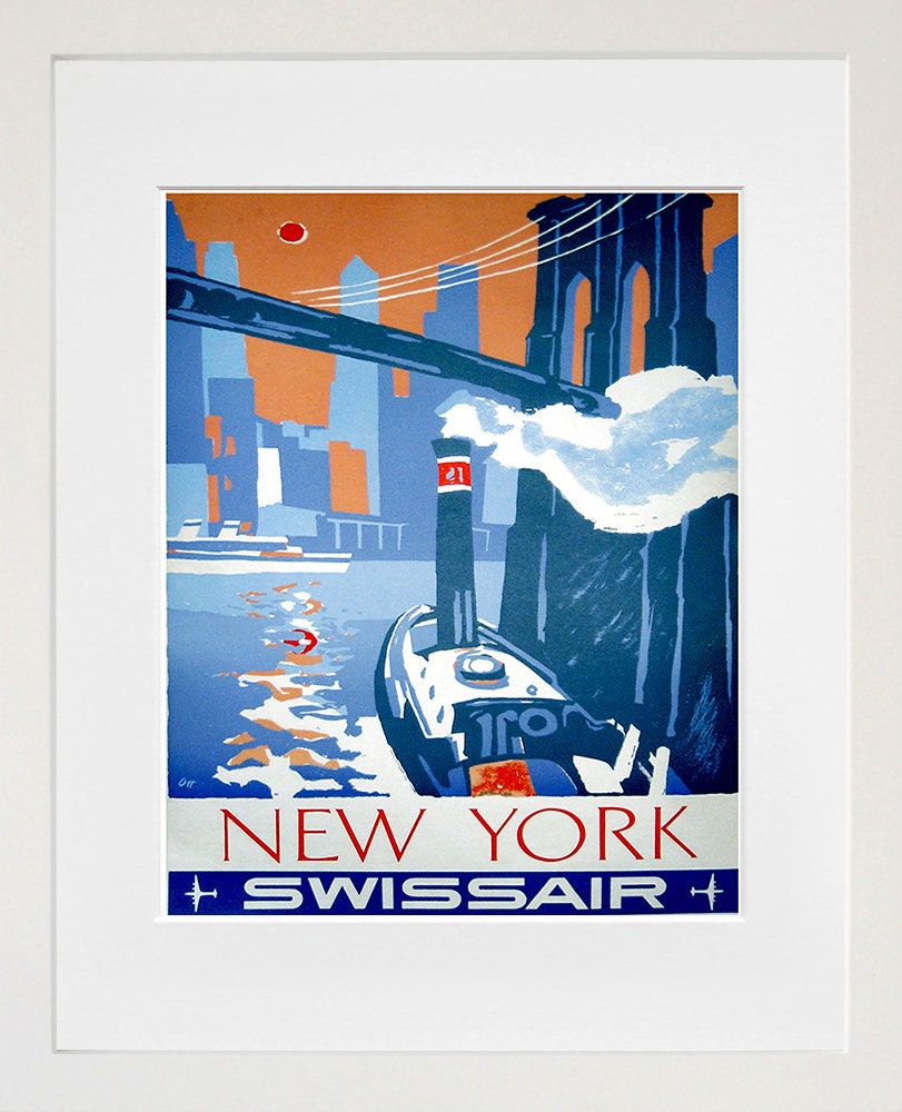 New York Art Wall Decor Retro Travel Poster  (ZT520)