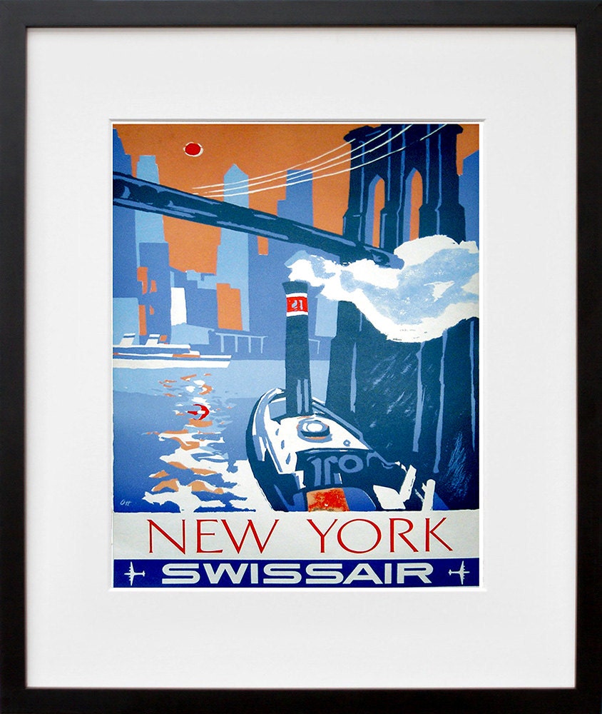 New York Art Wall Decor Retro Travel Poster  (ZT520)