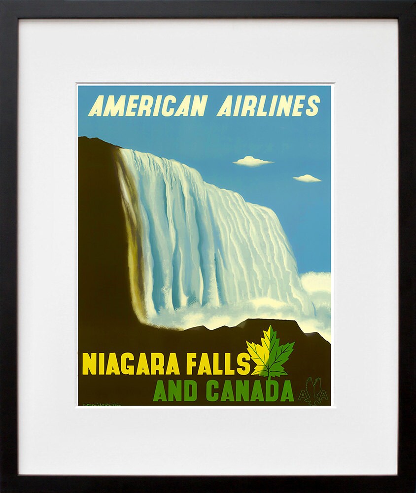Niagara Falls Art Wall Decor Retro Canada Travel Poster  (ZT516)