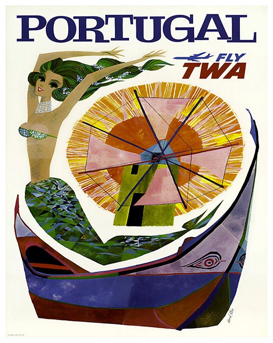 Portugal Art Wall Decor Retro Travel Poster  (ZT581)