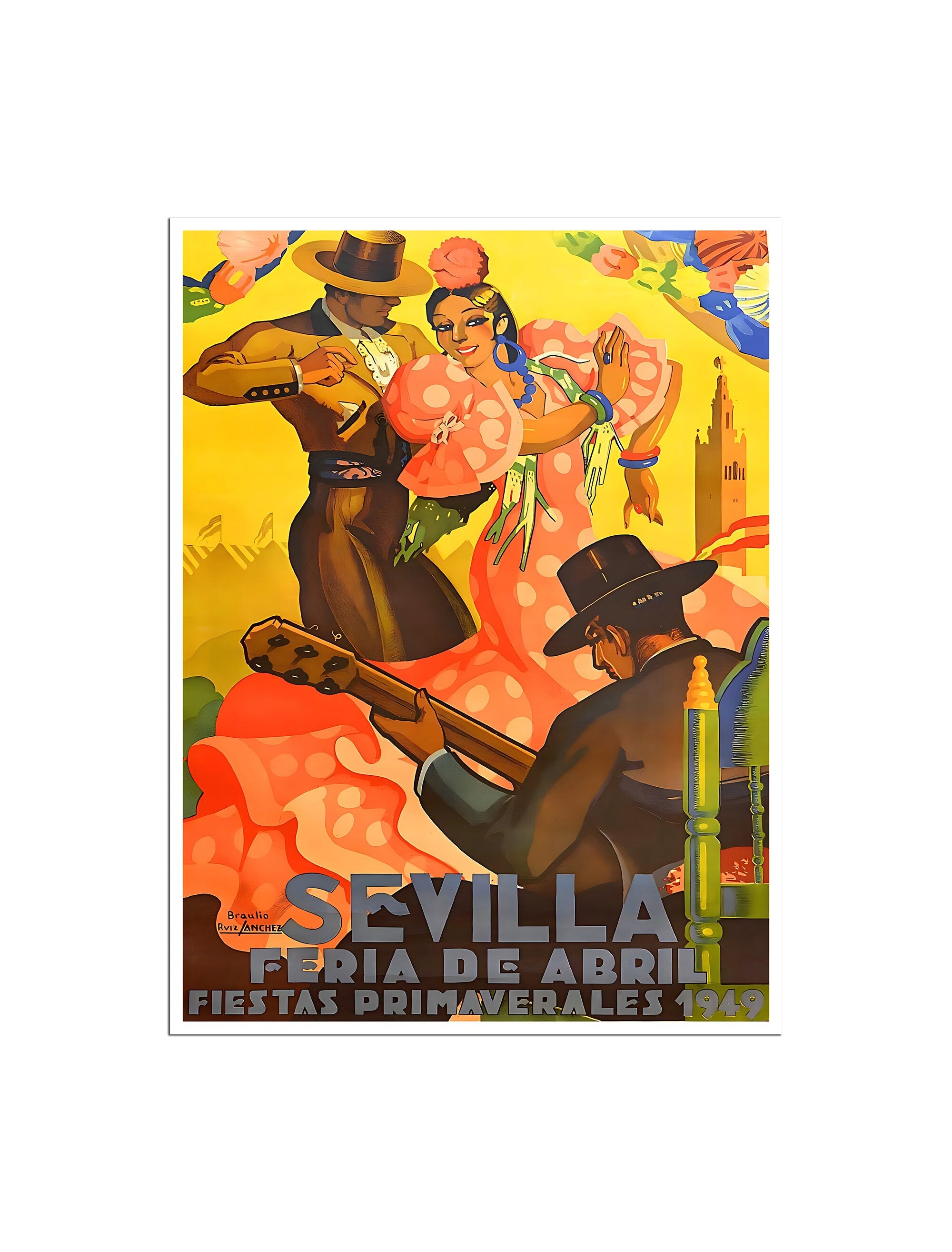 Seville Spain Art Travel Poster Spanish Print Decor (XR4642)