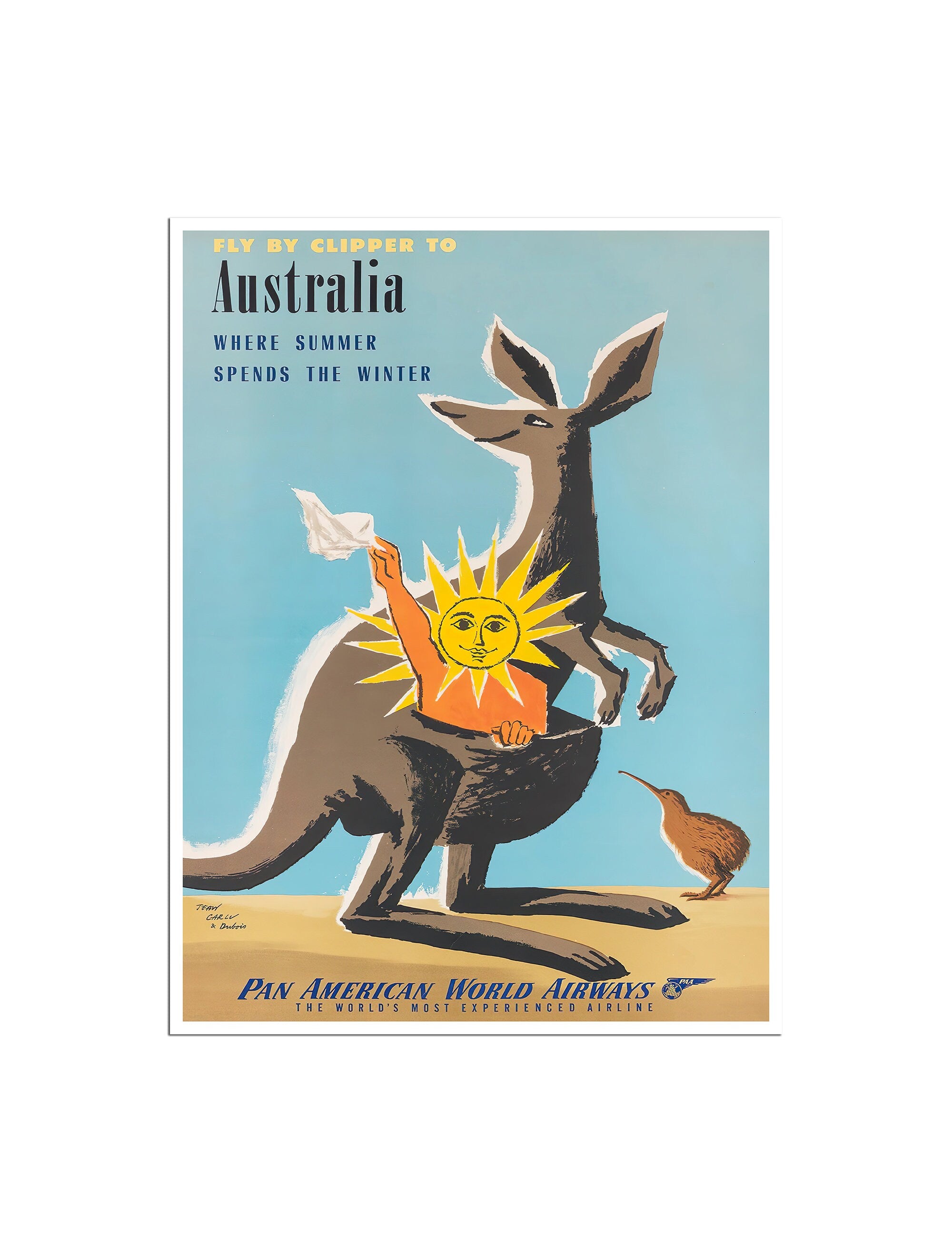 Australia Travel Poster Wall Art Australian Print (XR4705)