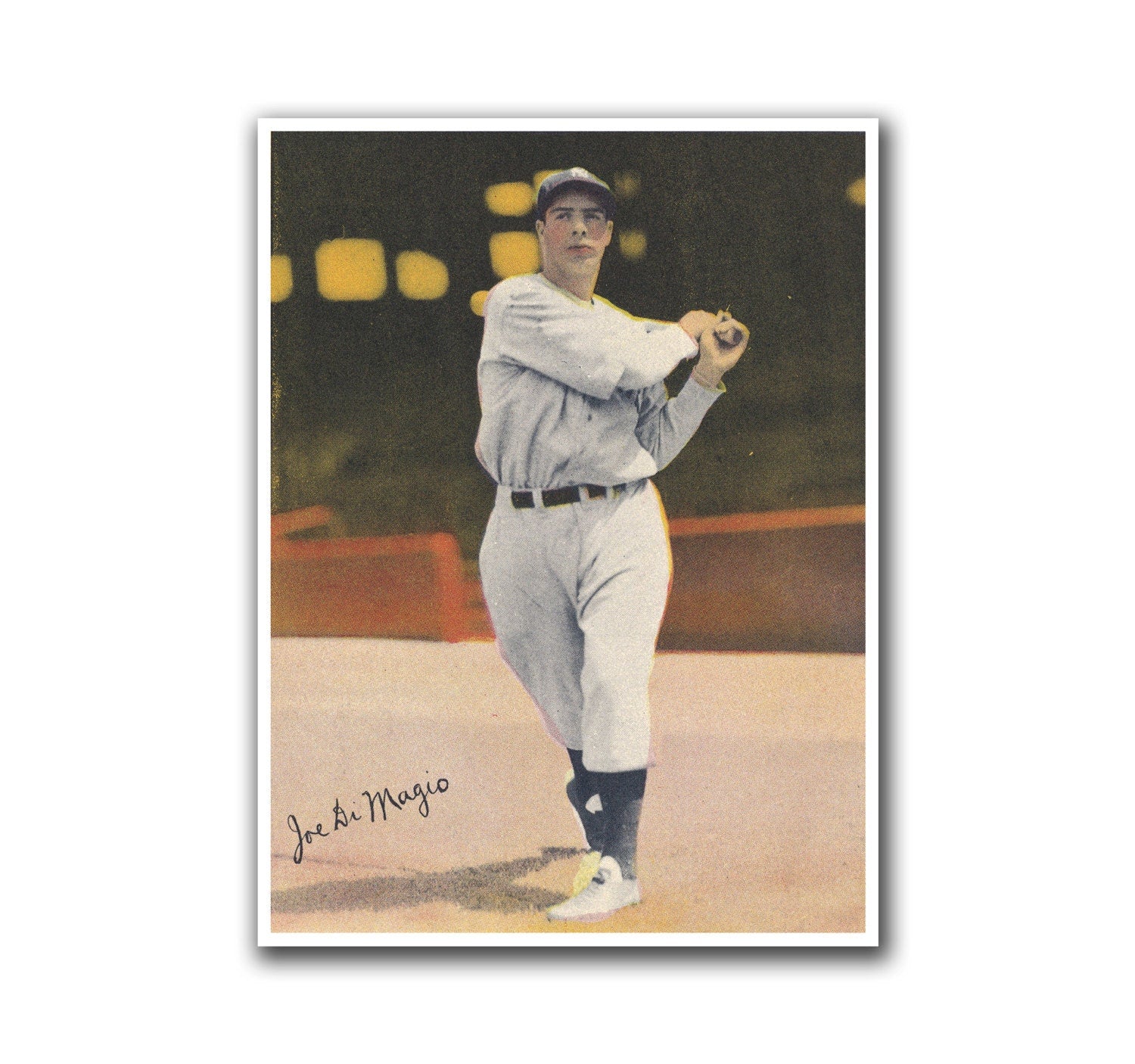 Joe Dimaggio Baseball Art Sports Poster Print (H235)