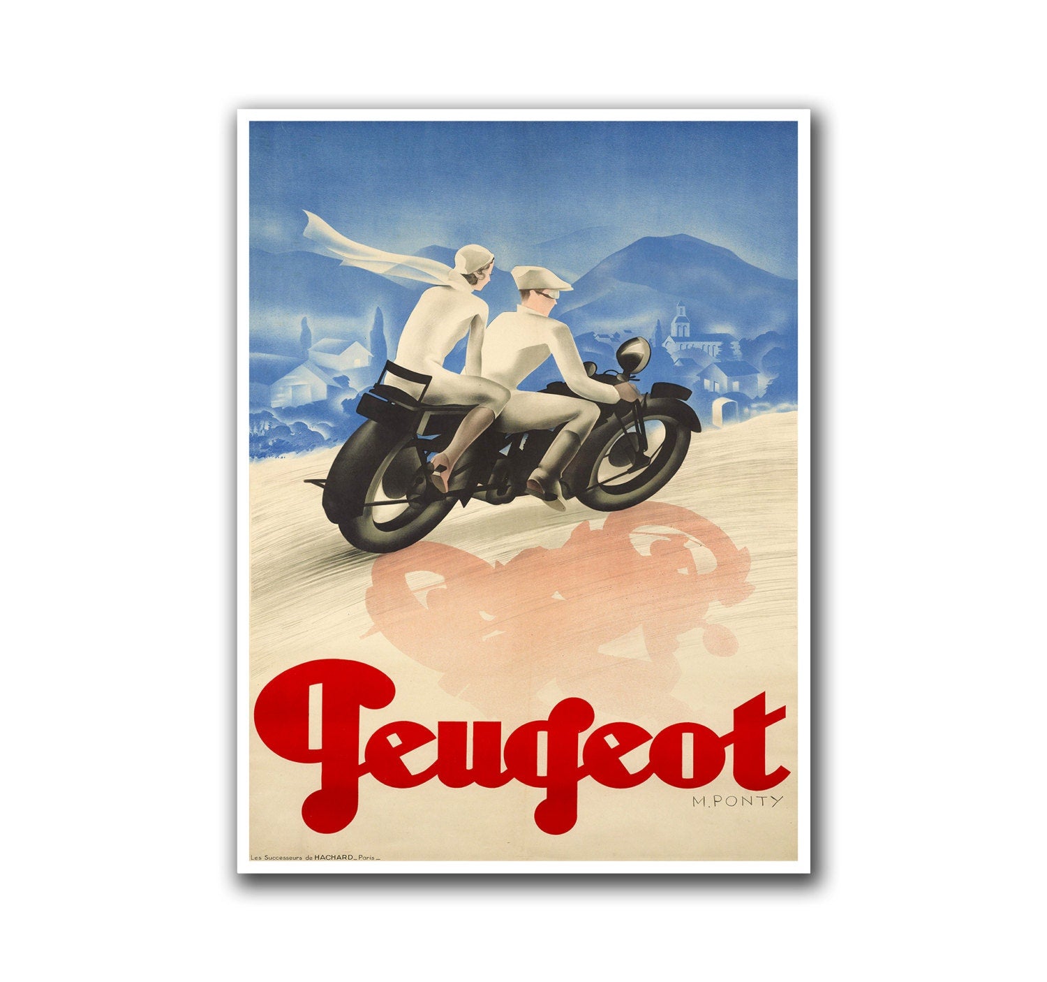 Retro Poster Art Motorbike Motorcycle Home Decor Vintage Print (H261)