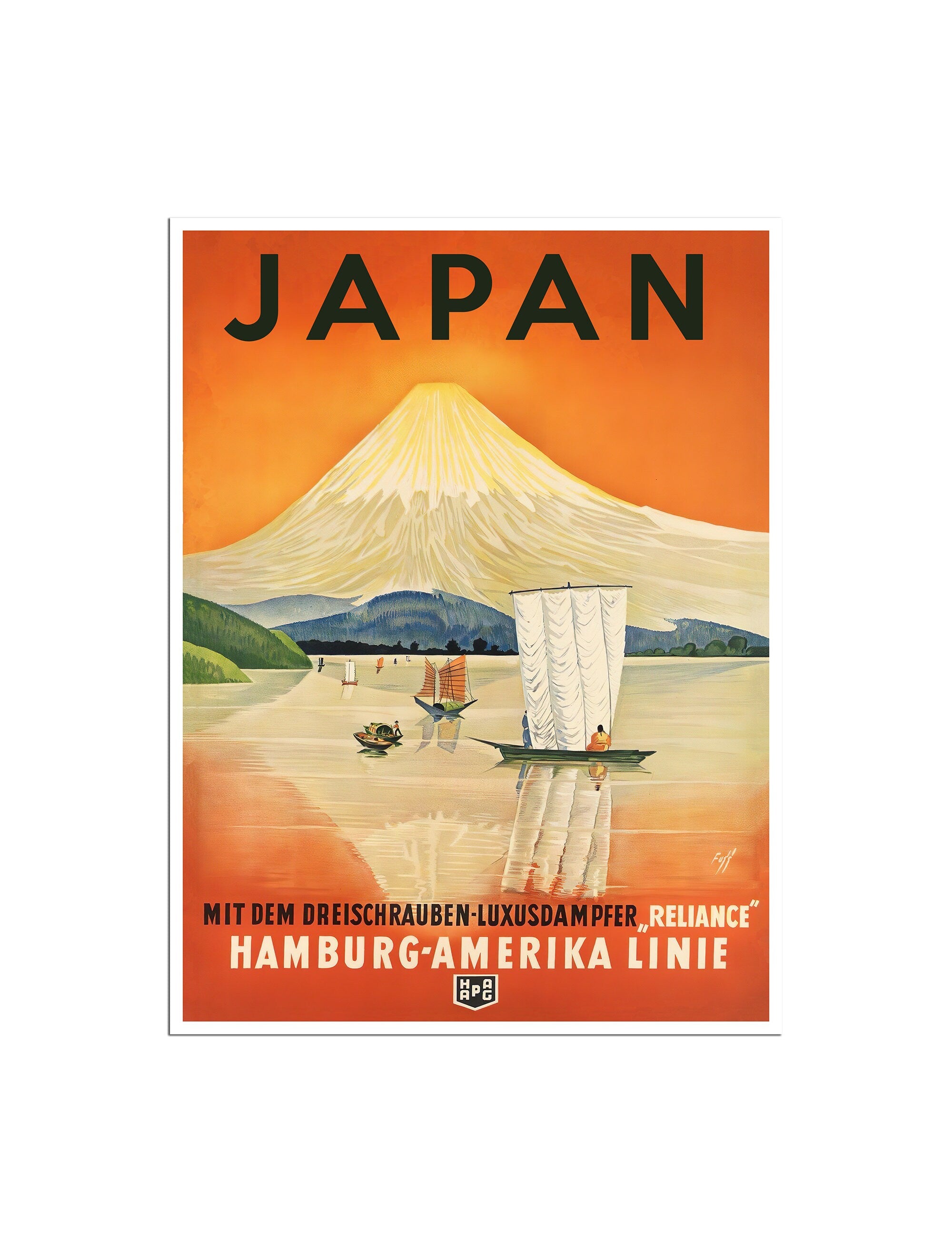 Japan Travel Poster Mt Fuji Japanese Wall Art Asian Home Decor (XR4707)