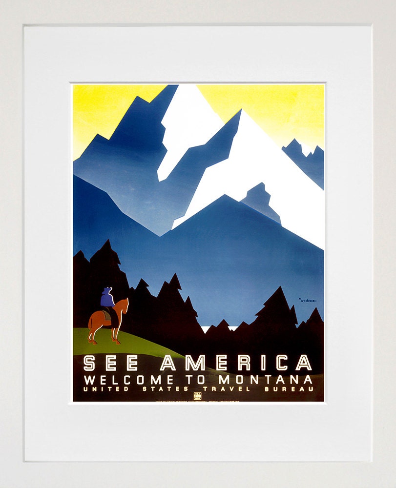 See America Vintage Travel Poster Wall Art Print (ZT429)