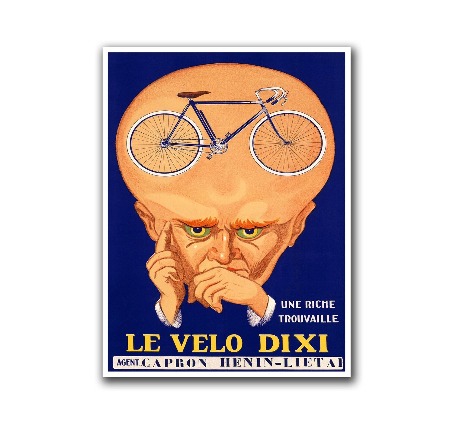 Retro Bike Poster Art Sports Decor Vintage Print (H237)