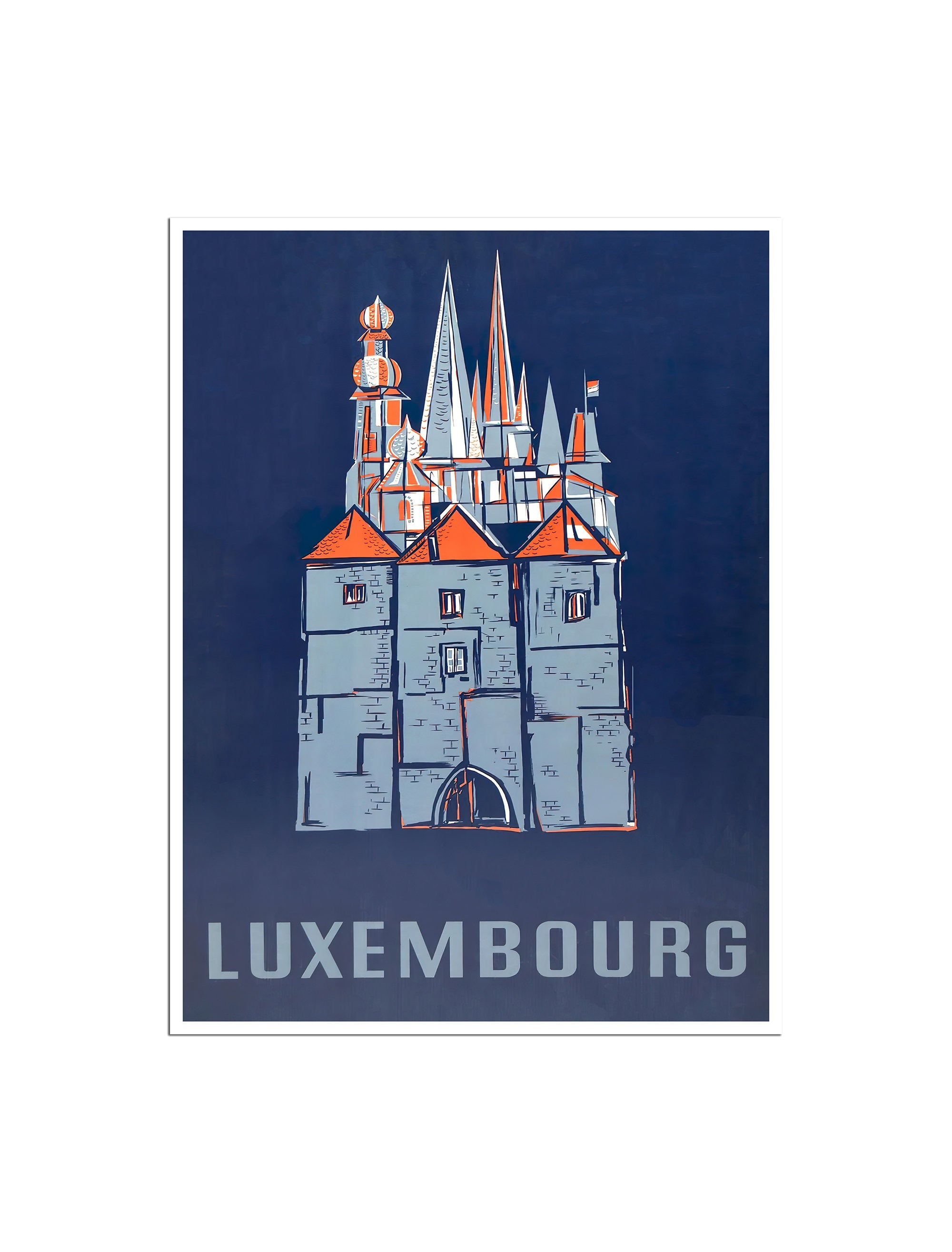 Luxembourg Art European Travel Poster Vintage Print Gift (XR4721)