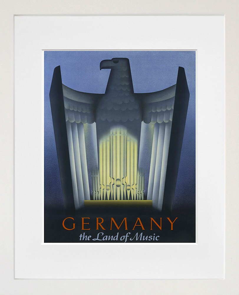 German Art Sign Germany Travel Poster Print (XR398)