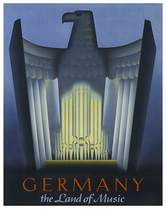 German Art Sign Germany Travel Poster Print (XR398)