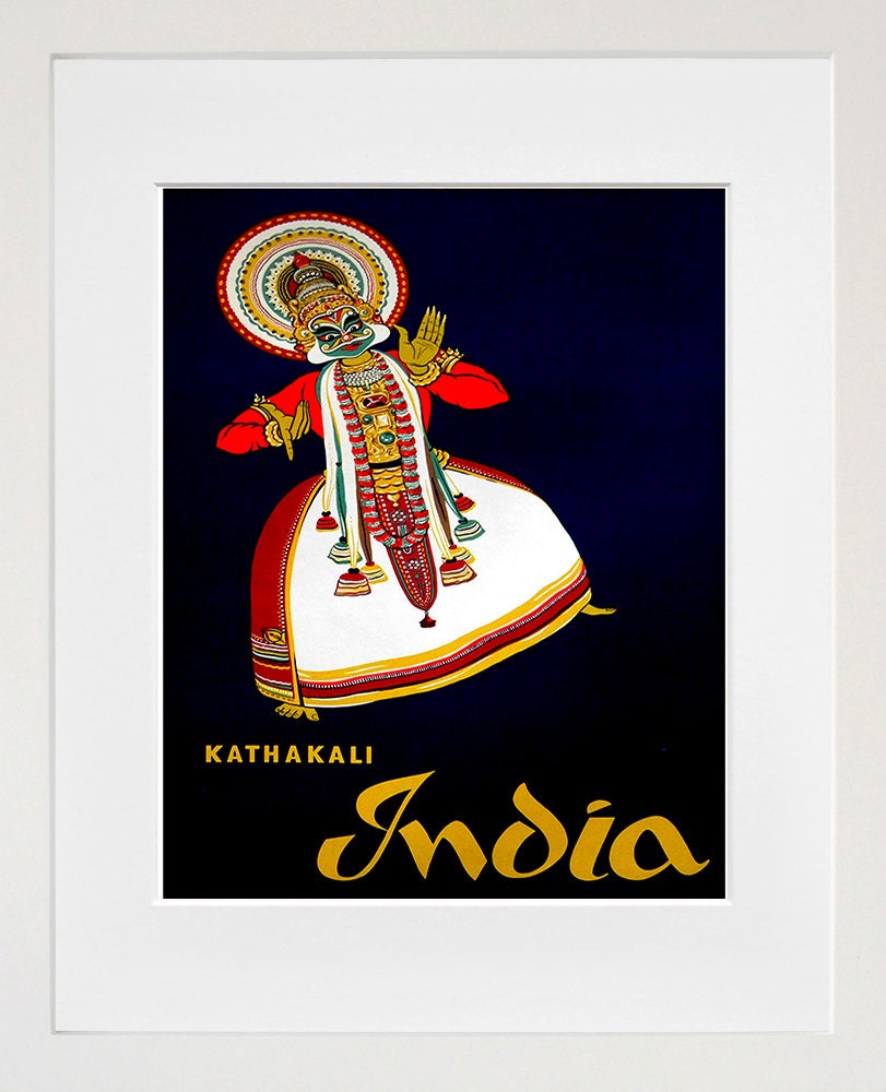 India Art Sign Indian Travel Poster Print (XR396)