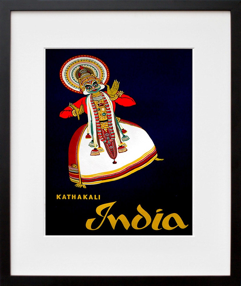 India Art Sign Indian Travel Poster Print (XR396)