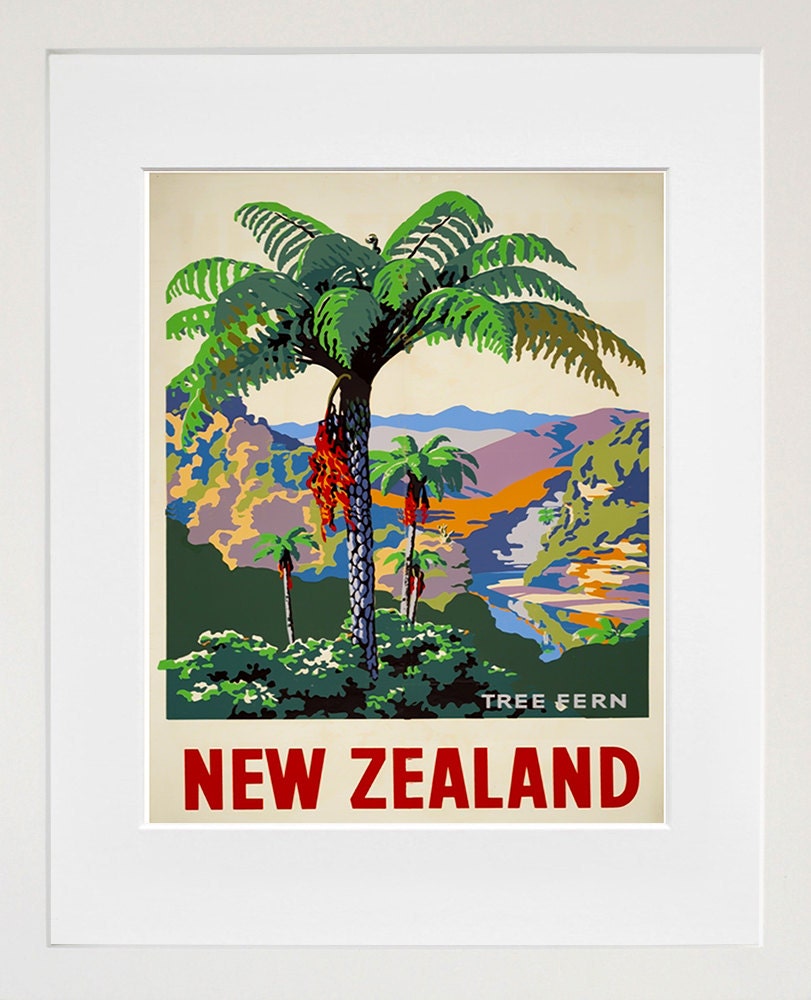 New Zealand Travel Art Sign Wall Decor Poster Print (XR311)