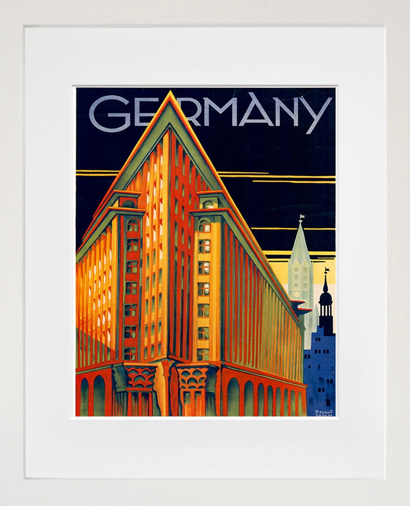 Germany Travel Art Sign Wall Decor Poster Print (XR299)