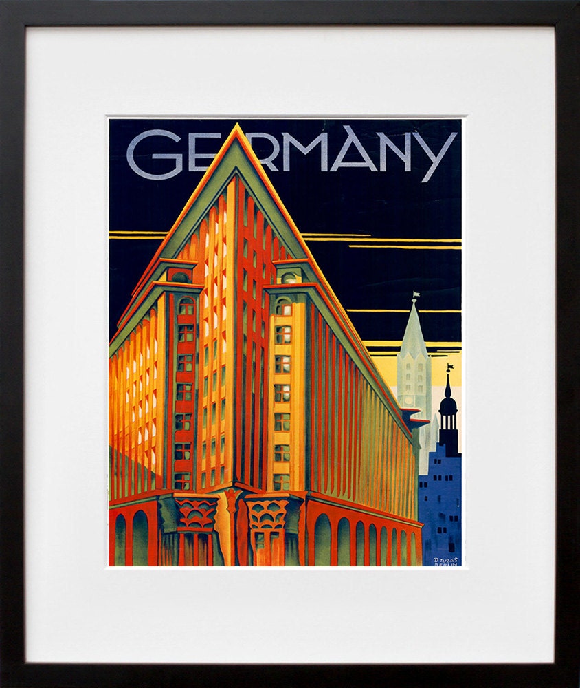 Germany Travel Art Sign Wall Decor Poster Print (XR299)