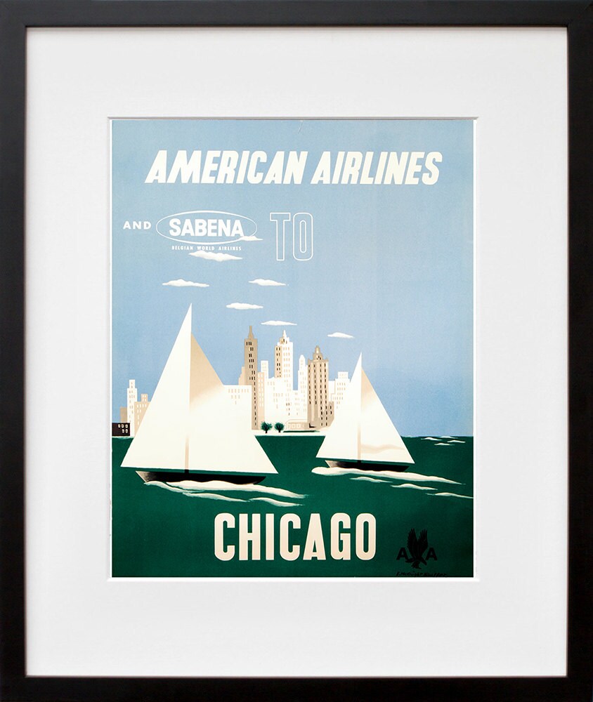 Chicago Travel Art Sign Wall Decor Poster Print (XR289)