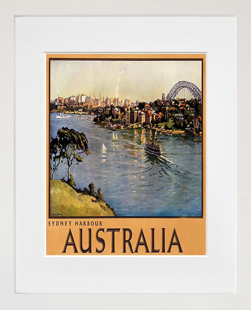 Australia Art Vintage Travel Poster Print Home Wall Decor (ZT100)