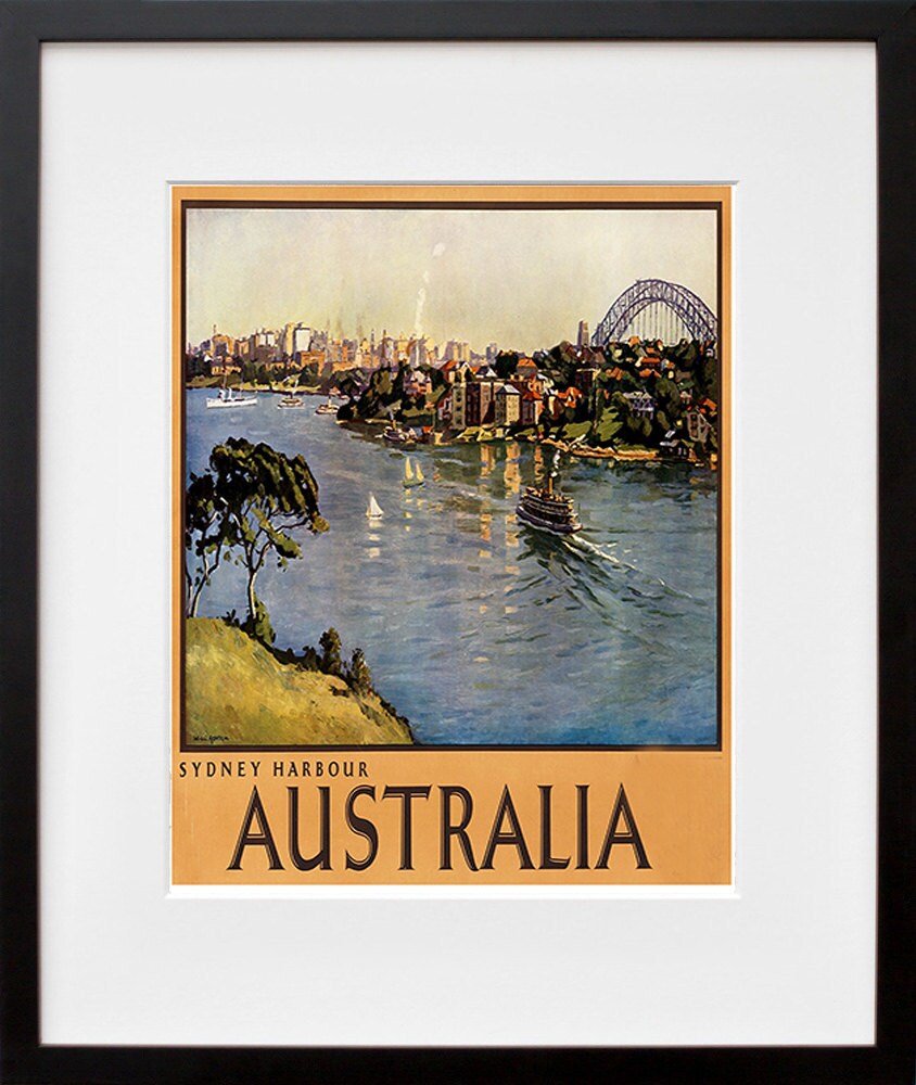Australia Art Vintage Travel Poster Print Home Wall Decor (ZT100)