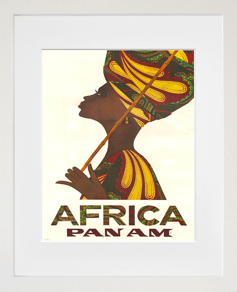 Africa Travel Poster Pan Am