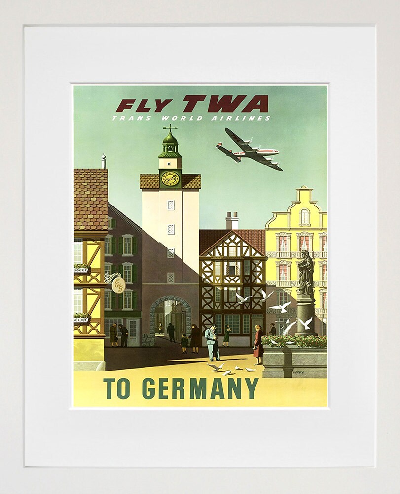 Travel Poster Germany Art Print Vintage German Home Decor (TR567)