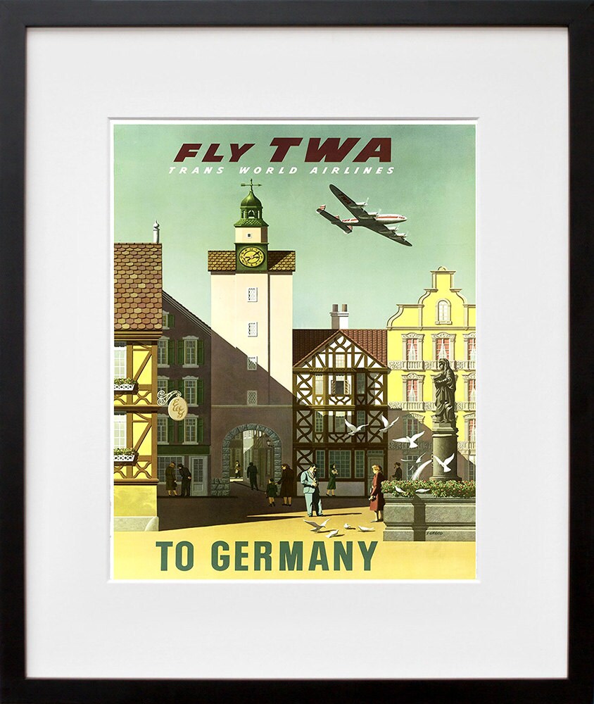 Travel Poster Germany Art Print Vintage German Home Decor (TR567)