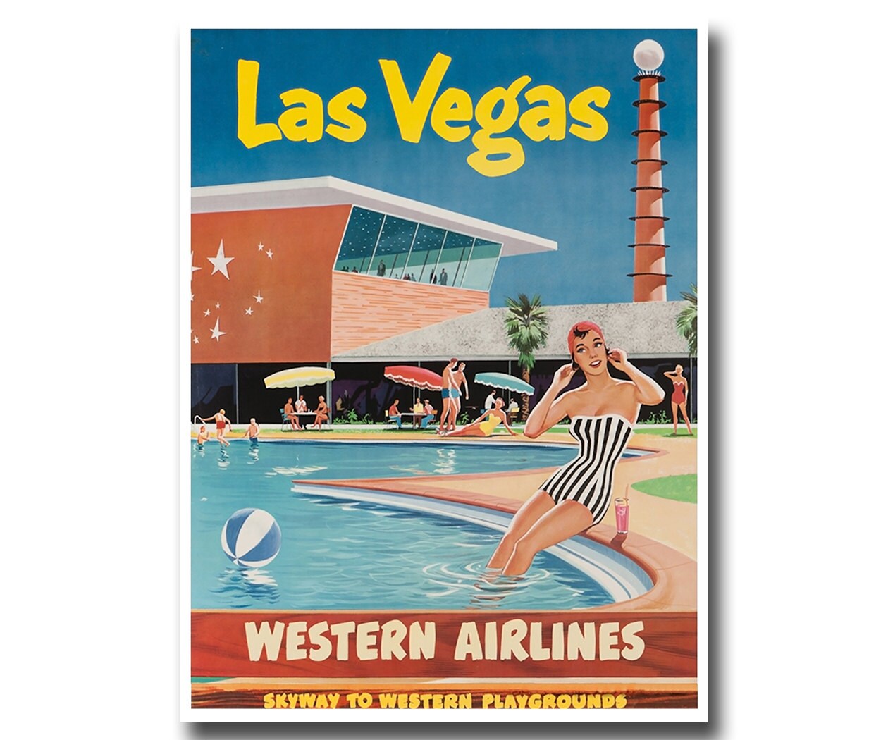 Las Vegas Art Print Travel Poster Nevada Vintage Home Decor (XR872)
