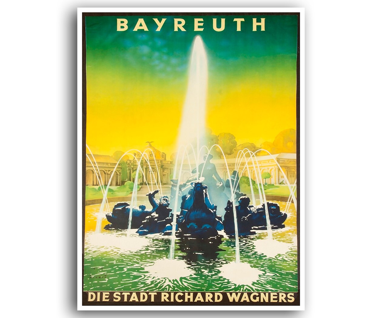 Bayreuth Art Germany Travel Poster Home Decor Retro Print (XR710)