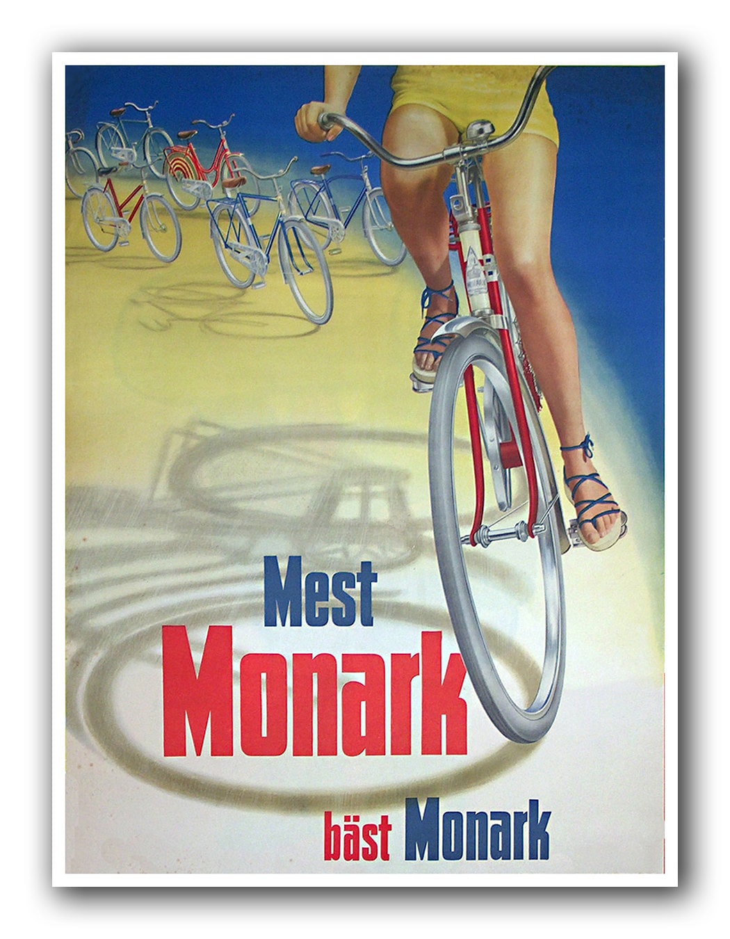 Vintage Bike Art Cycling Bicycle Print Biking Sports Poster (H370)